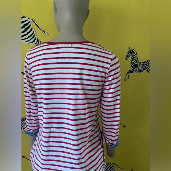 *HP* LeShop, red and white striped T-Shirt- Dress, S - Picture 16 of 16